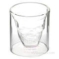 Borosilicaat dubbelwandige schedel wijnglas